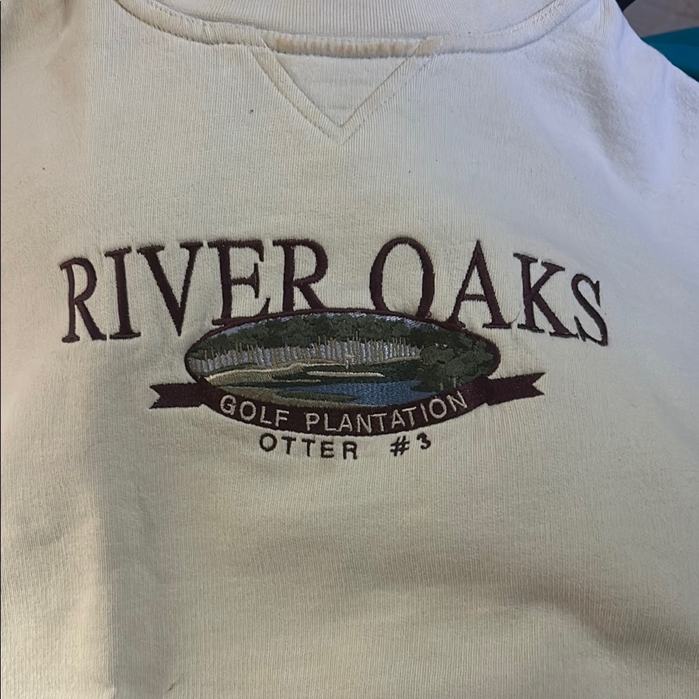 River Oaks Cream Sweatshirt